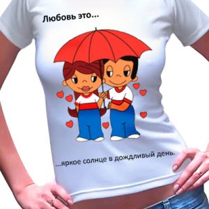 Женская футболка Love 9